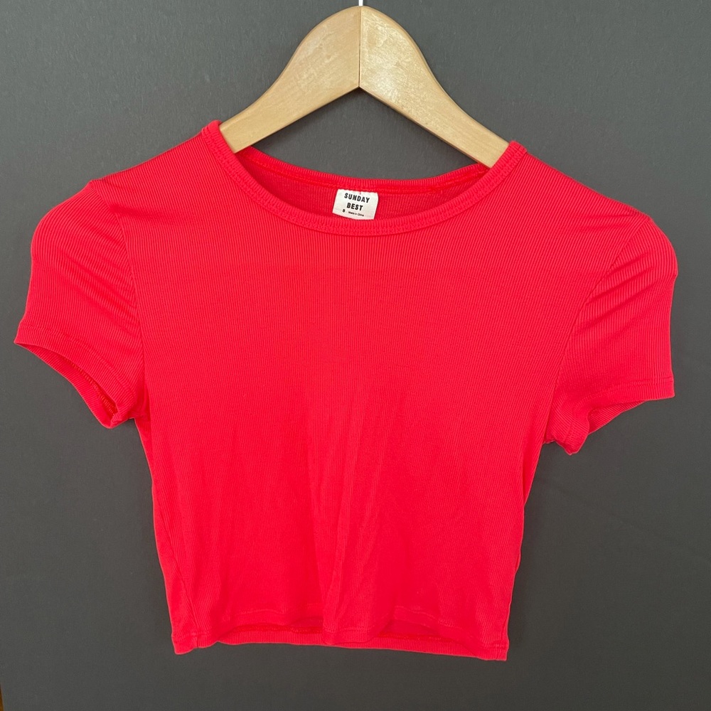Aritzia Sunday Best cropped soft tee